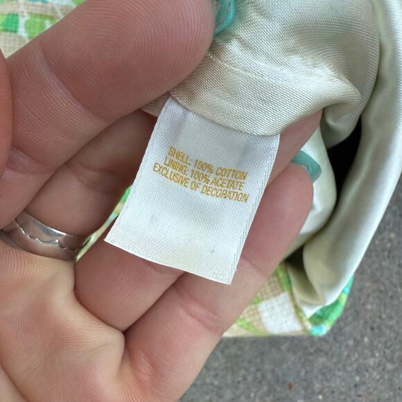 Kate Spade New York Skirt The Rules Green Tan Cream Tweed Mini Skirt Size 6 - Picture 6 of 11